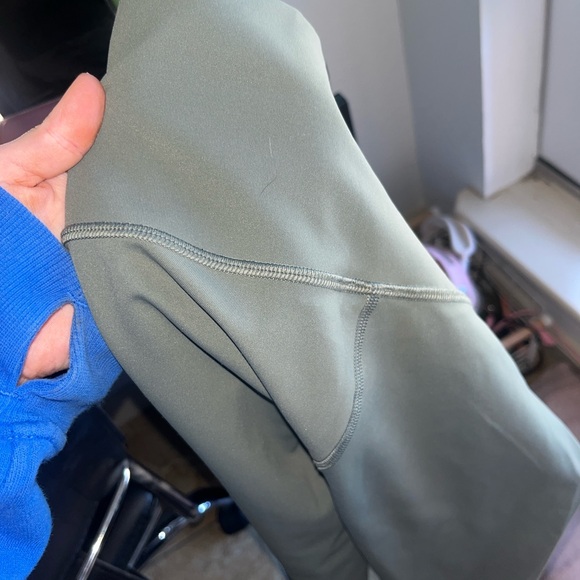 Lululemon Align High Rise 25” Leggings Muted Olive Green Size 4 - Picture 11 of 12